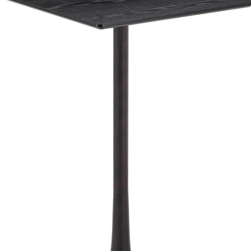 24" Black Wood Square Bar Table - GreatEagleInc