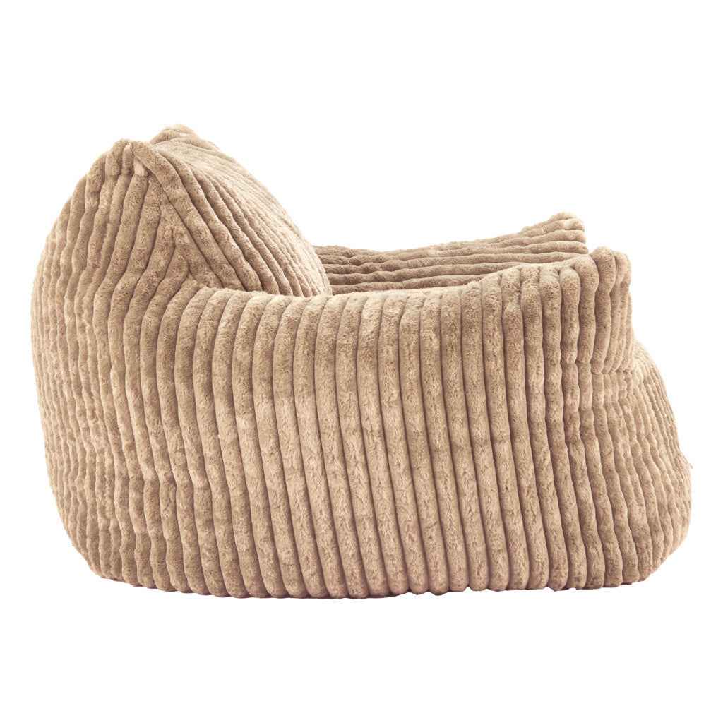 40" Beige Upholstered Arm Chair