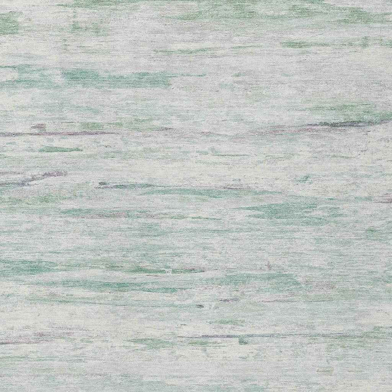 9' X 12' Artichoke Green And Ivory Abstract Washable Indoor Outdoor Area Rug