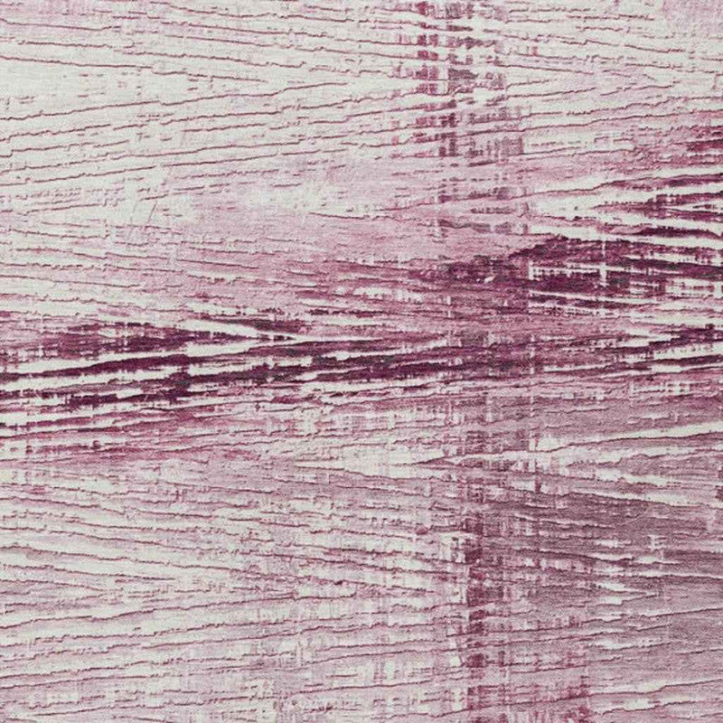 3' X 5' Blush And Ivory Striped Washable Indoor Outdoor Area Rug