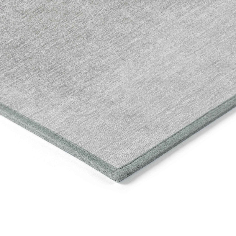 3' X 5' Lavender And Gray Ombre Washable Indoor Outdoor Area Rug