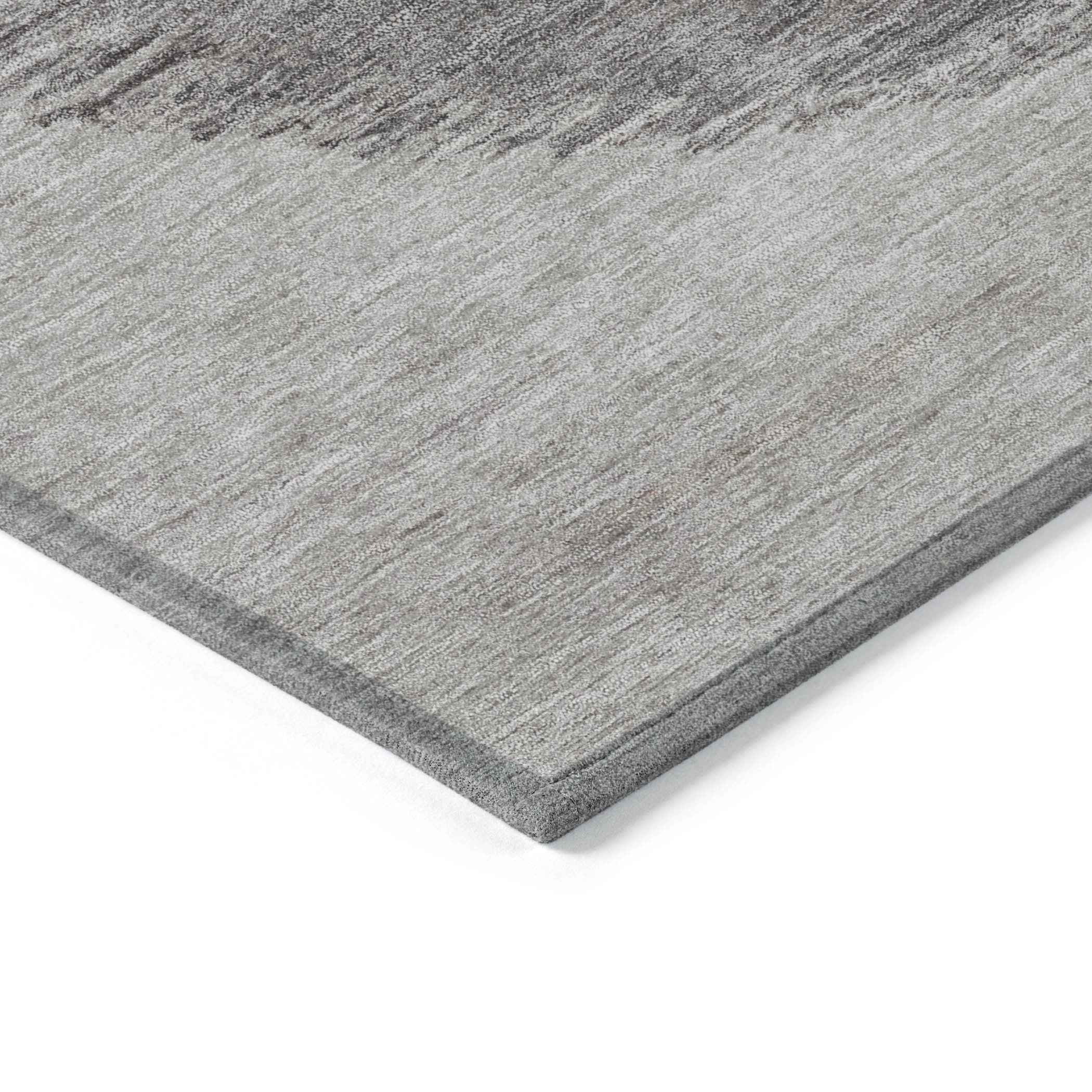 8' Taupe And Rust Round Geometric Washable Indoor Outdoor Area Rug