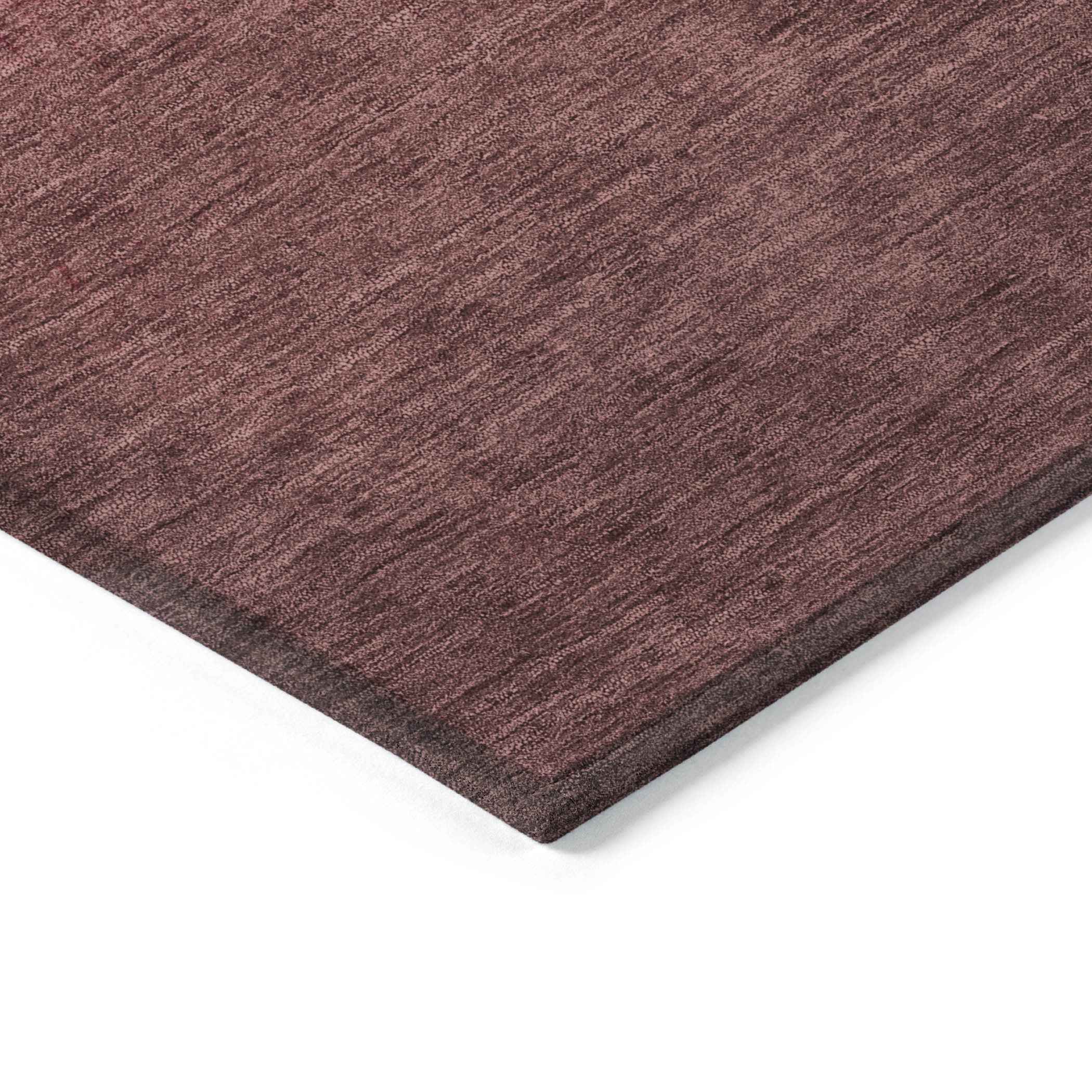 9' X 12' Red And Blush Ombre Washable Indoor Outdoor Area Rug