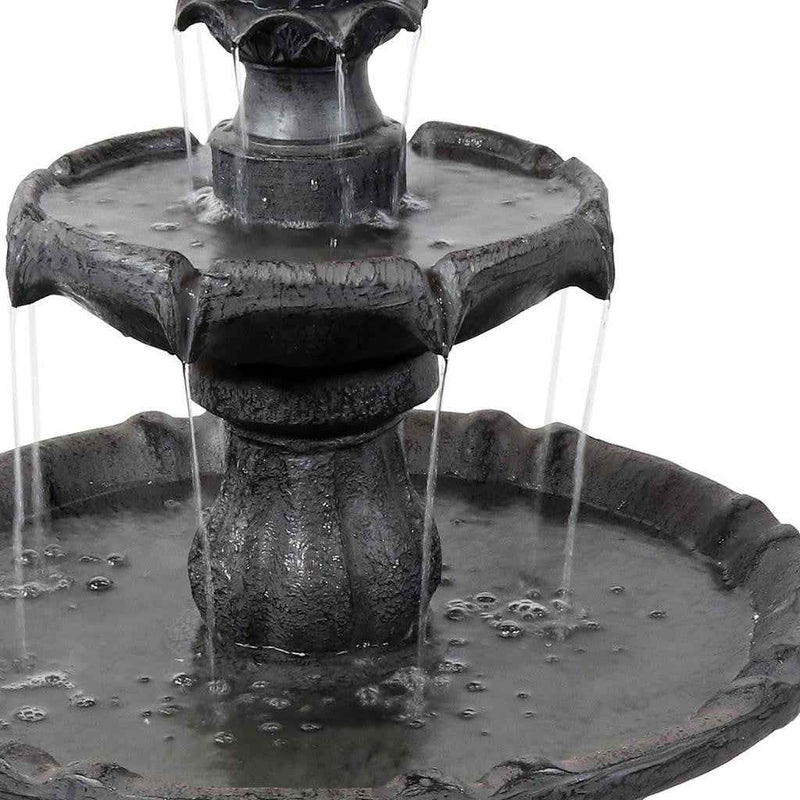 35" Black Polyresin Garden Art