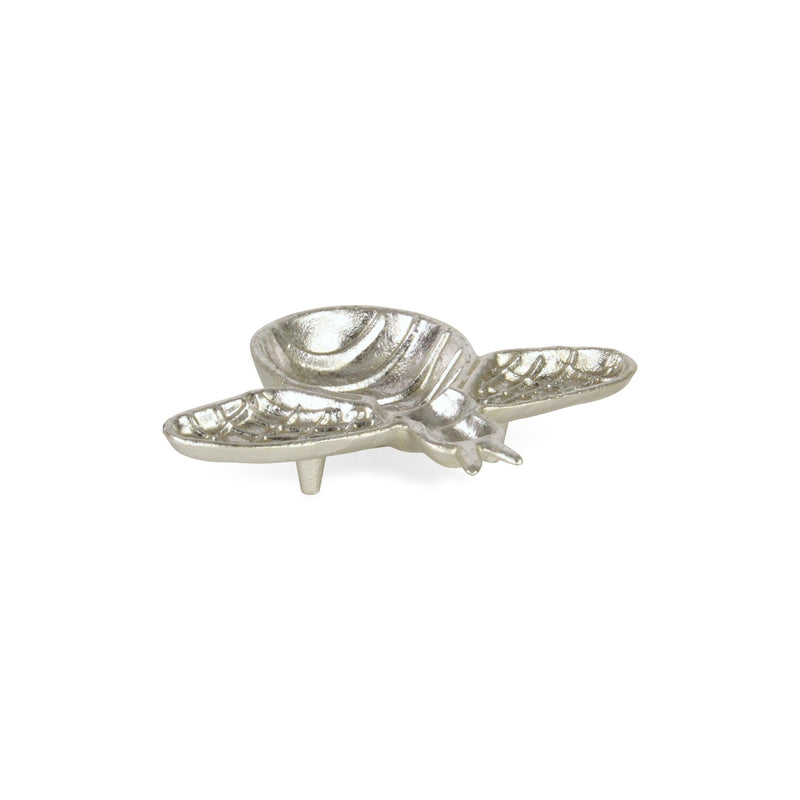 8" Silver Cast Iron Bumble Bee Trinket Tray - Kitchen & Dining