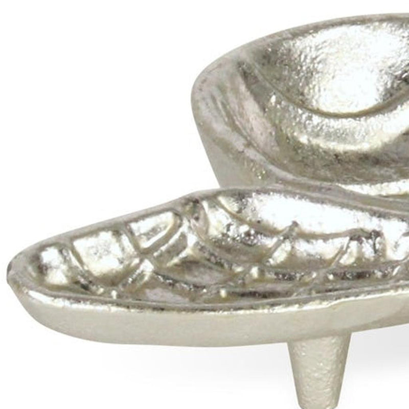 8" Silver Cast Iron Bumble Bee Trinket Tray - Kitchen & Dining