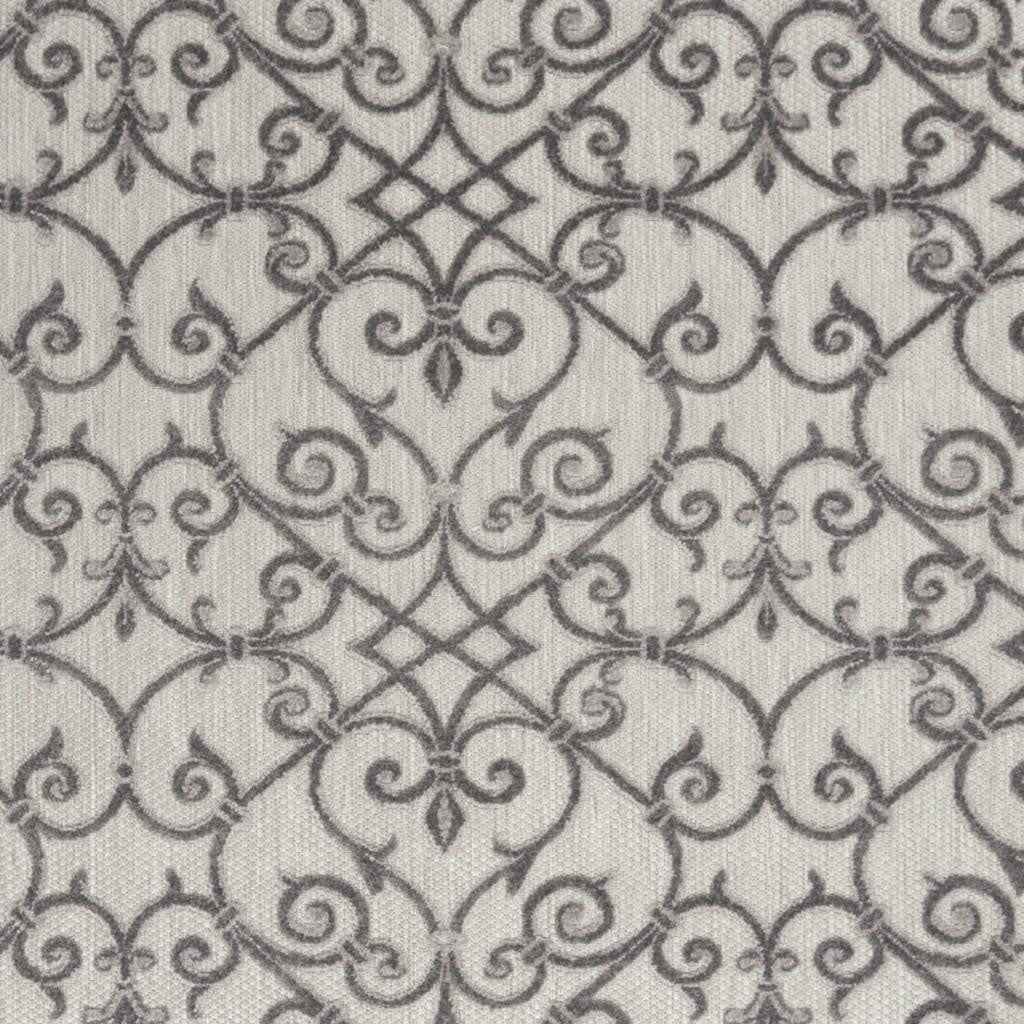 4' X 6' Gray Indoor Outdoor Area Rug