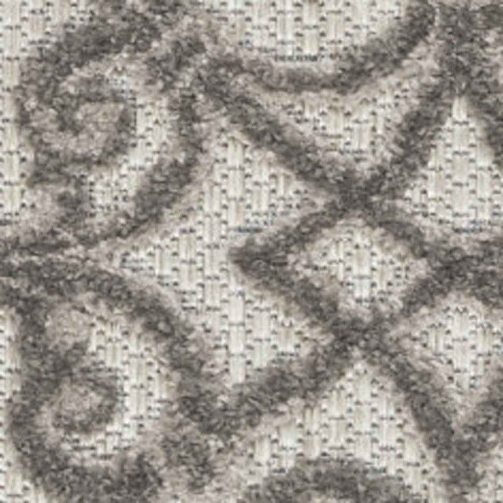 3' X 4' Gray Indoor Outdoor Area Rug