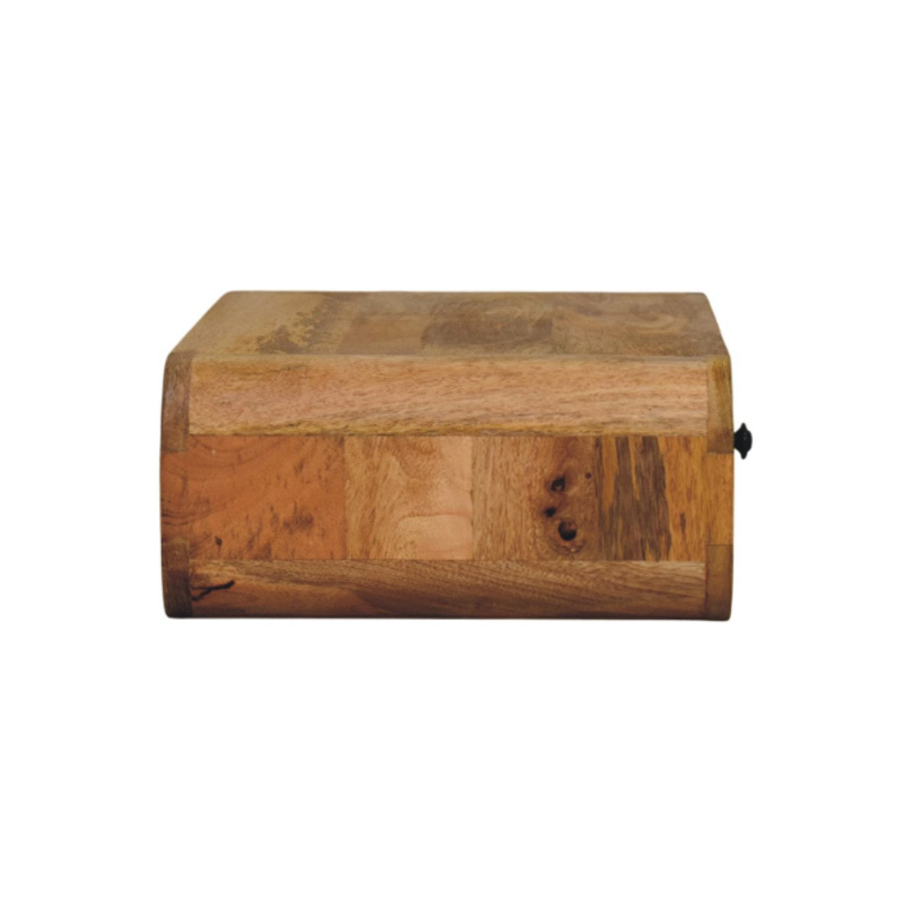 18" Oak Solid Wood Oval One Drawer Floating Nightstand