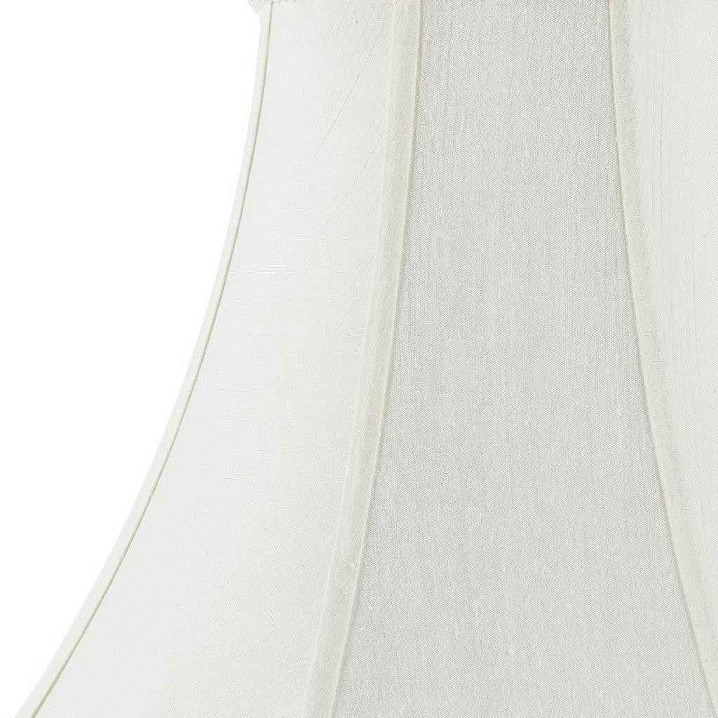 Eggshell Linen Piped Bell Lamp Shade
