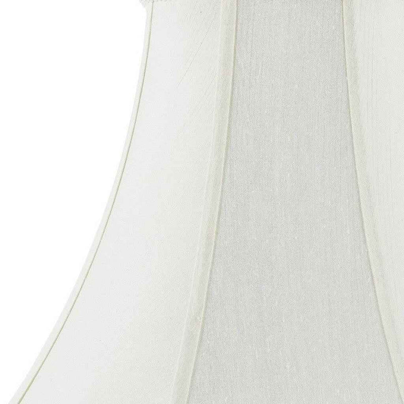 Eggshell Linen Piped Bell Lamp Shade