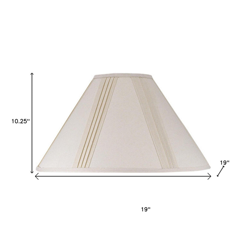 Off White Linen Pleated Empire Lamp Shade - GreatEagleInc