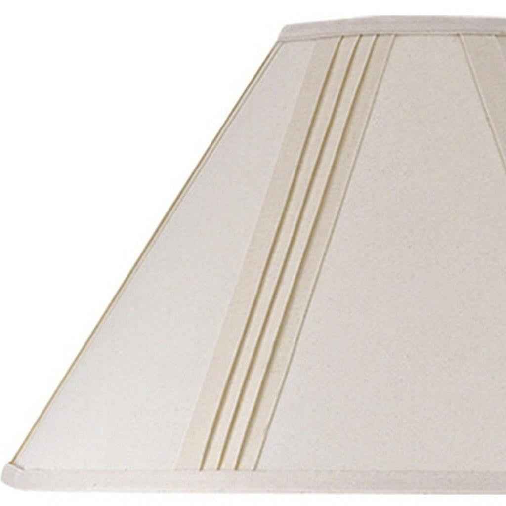 Off White Linen Pleated Empire Lamp Shade
