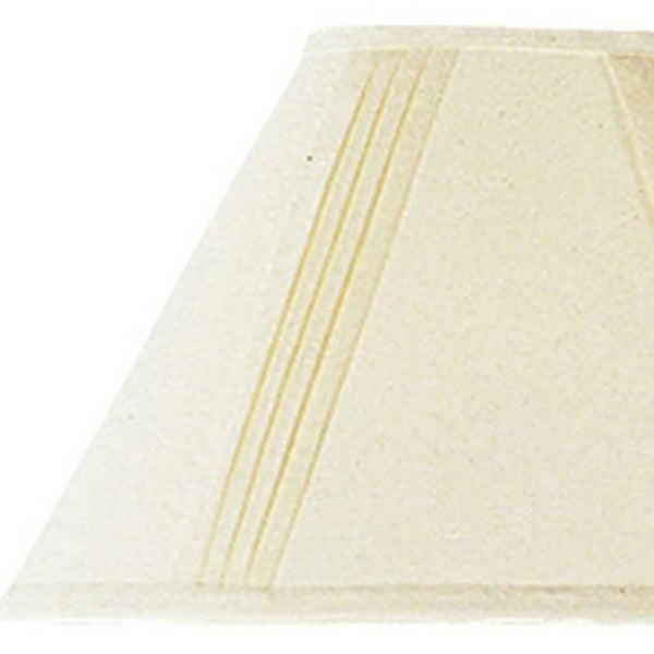 Off White Linen Pleated Empire Lamp Shade