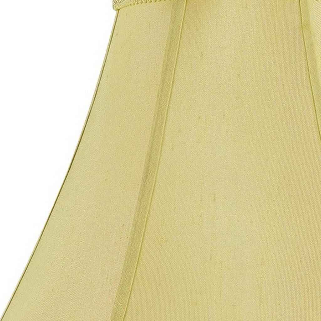 Champagne Gold Linen Piped Bell Lamp Shade