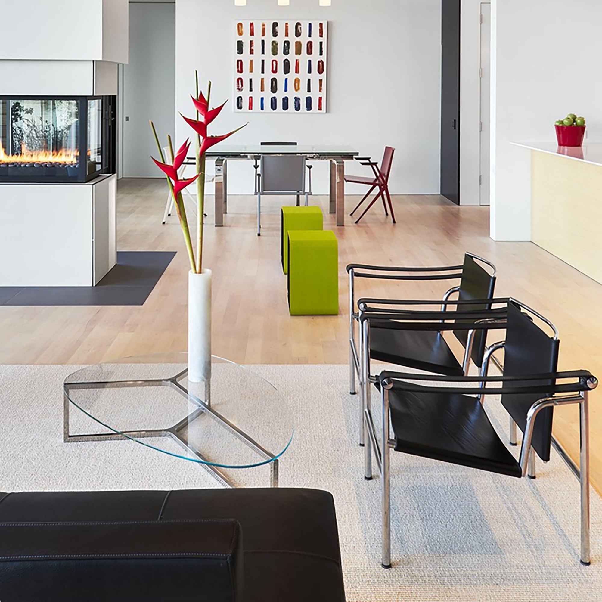 24" Silver Stainless Steel Arm Chair