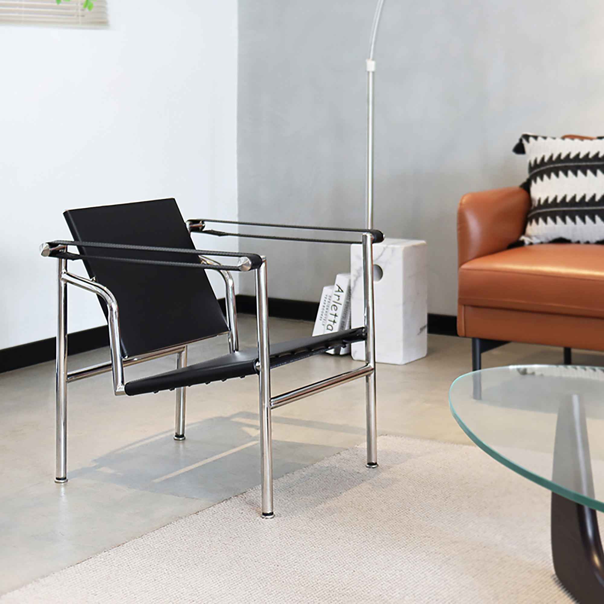 24" Silver Stainless Steel Arm Chair