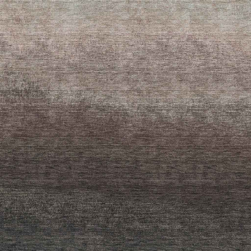 8' X 10' Black And Silver Ombre Washable Indoor Outdoor Area Rug