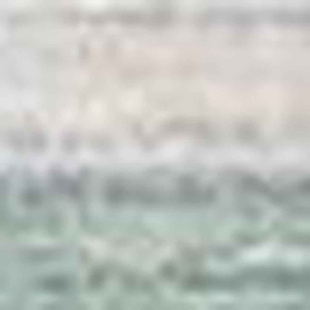 8' X 10' Linen And Pale Aqua Striped Washable Indoor Outdoor Area Rug