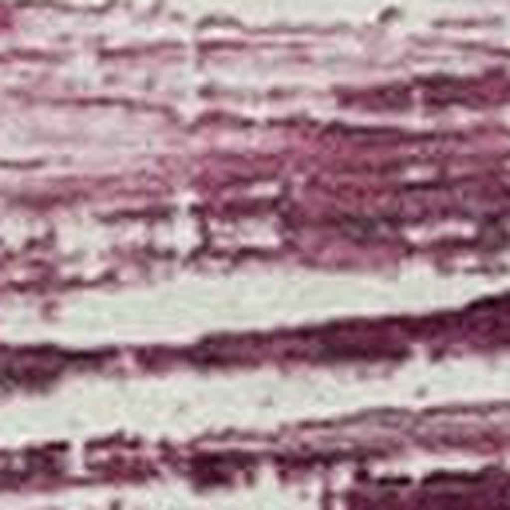 3' X 5' Blush And Ivory Striped Washable Indoor Outdoor Area Rug