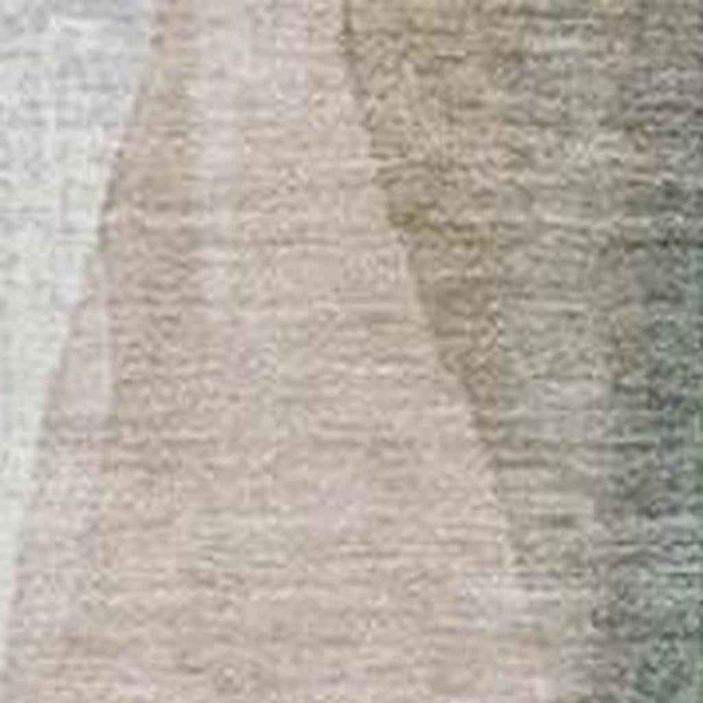 10' X 14' Beige And Denim Blue Abstract Washable Indoor Outdoor Area Rug