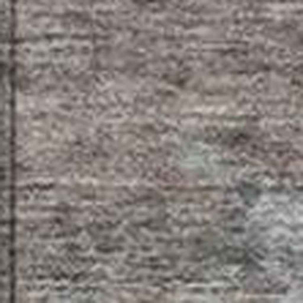 9' X 12' Brown And Ivory Abstract Washable Indoor Outdoor Area Rug