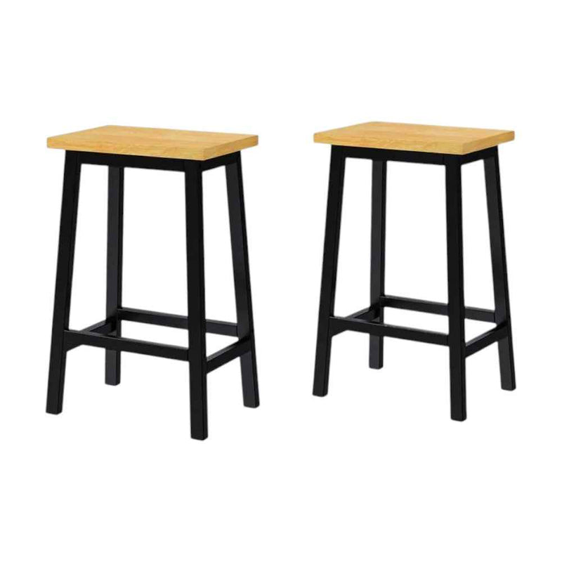 53" Black Wood Rolling Kitchen Island Set With Storage