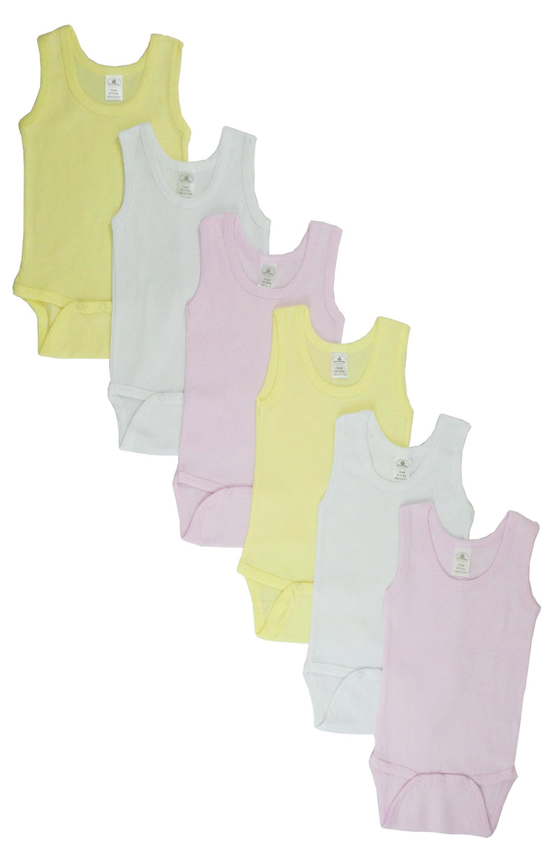 Girls Tank Top Onezies 6 Pack Cs_108s_108s - GreatEagleInc
