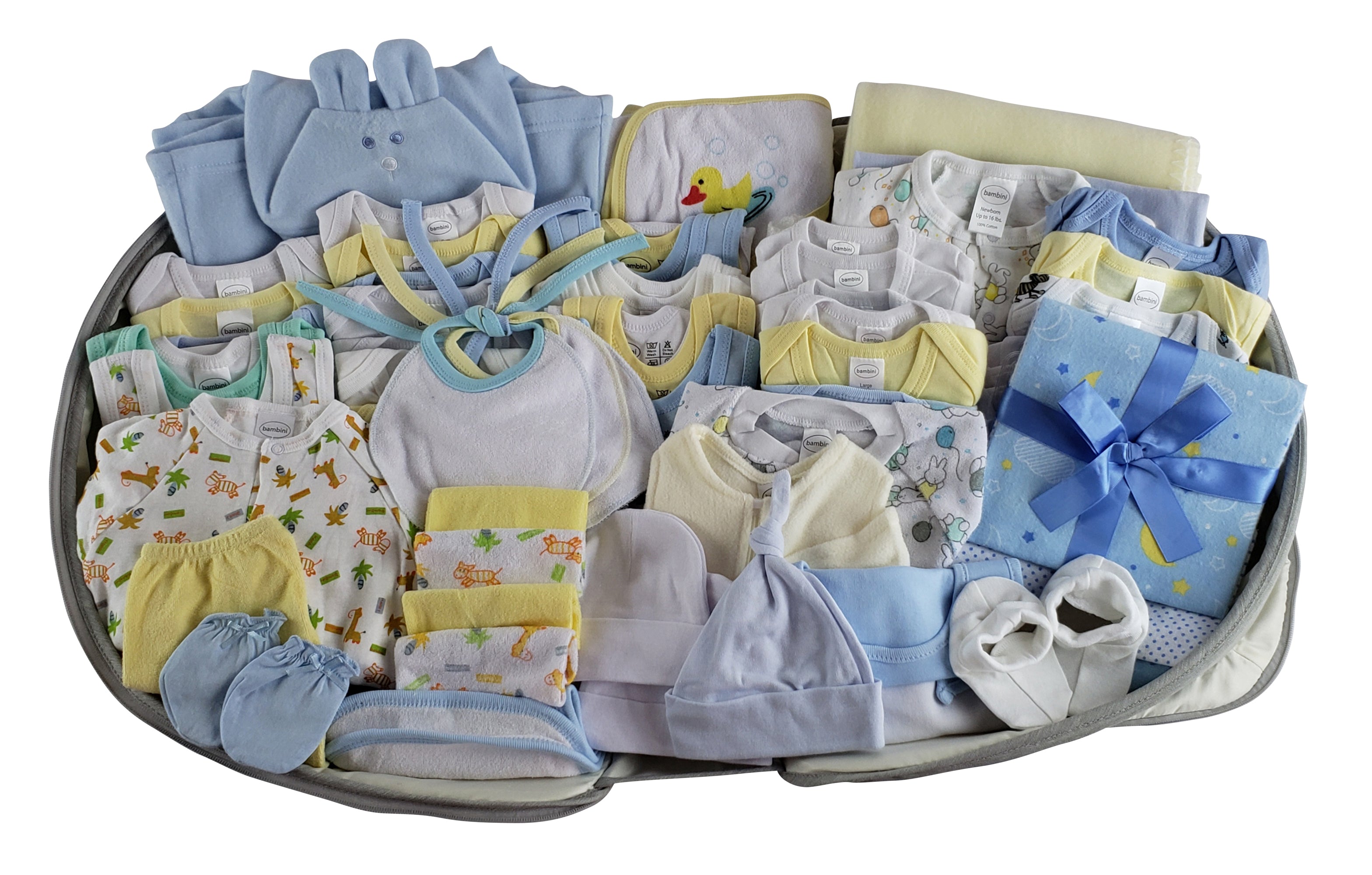 Unisex 62 Pc Baby Clothing Starter Set With Diaper Bag 808-unisex-62-pieces - GreatEagleInc