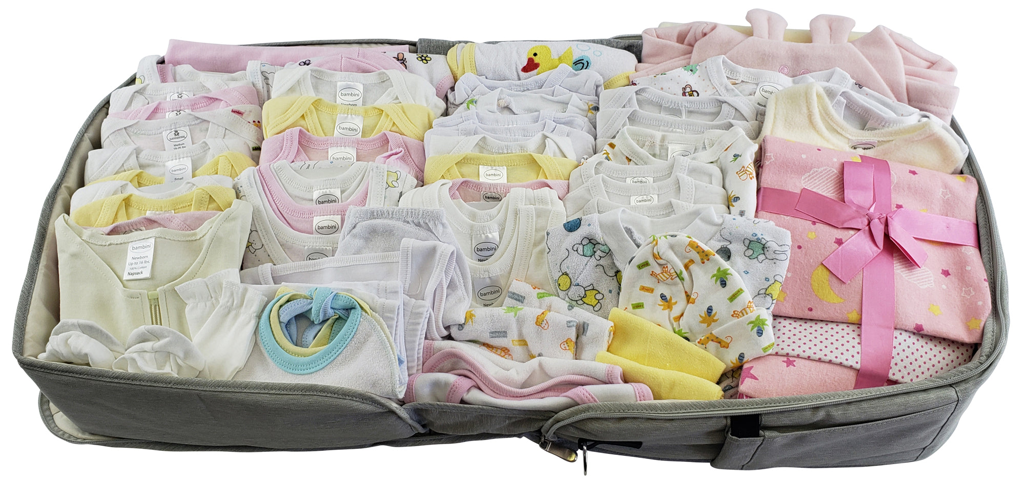Unisex 80 Pc Baby Clothing Starter Set With Diaper Bag 808-unisex-80-pieces - GreatEagleInc