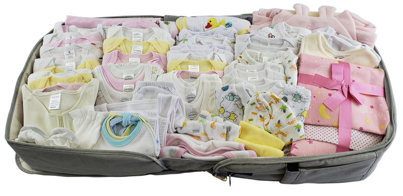 Unisex 80 Pc Baby Clothing Starter Set With Diaper Bag 808-unisex-80-pieces - GreatEagleInc