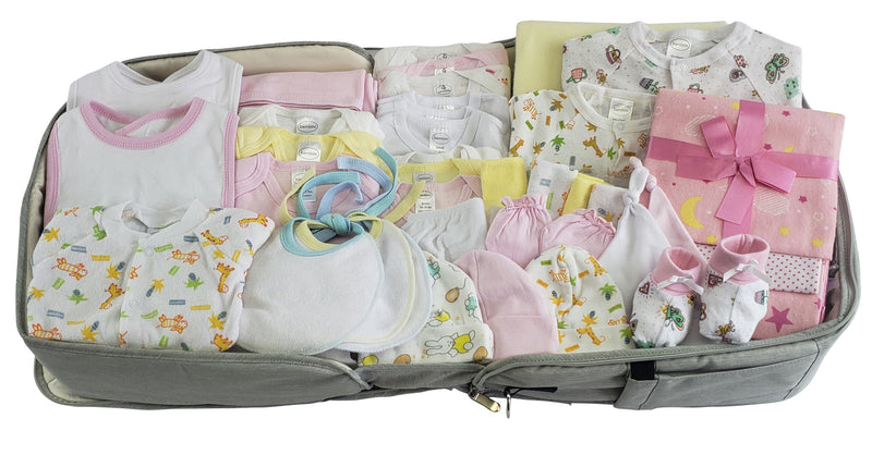 Girls 44 Pc Baby Clothing Starter Set With Diaper Bag 808-girls-44-pieces - GreatEagleInc