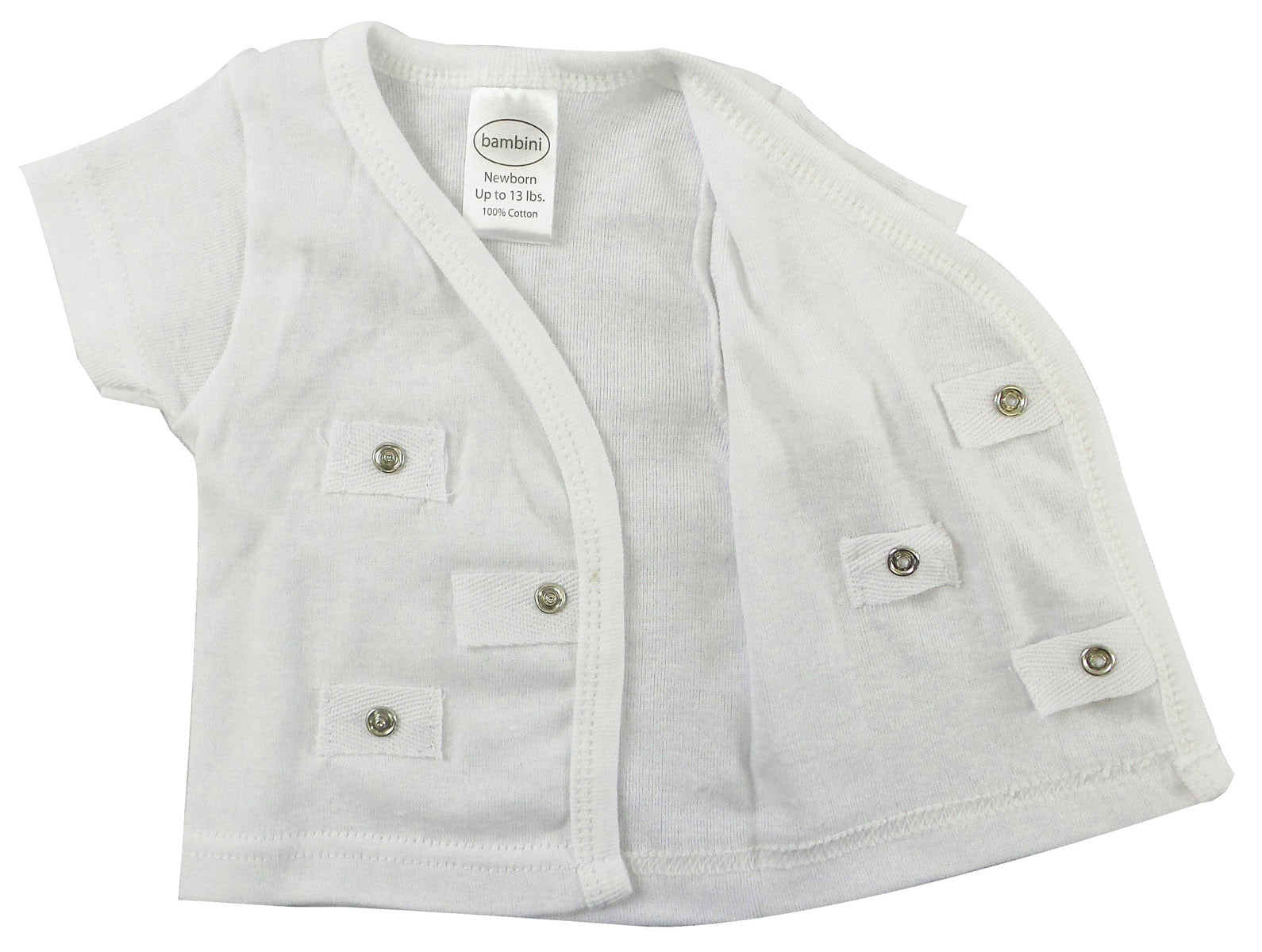 White Side Snap Short Sleeve Shirt - 3 Pack 075nb - GreatEagleInc