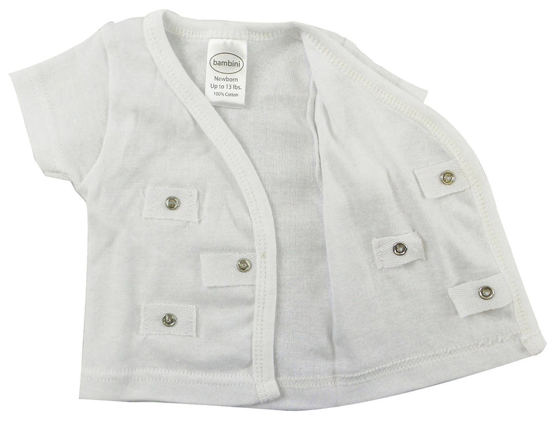 White Side Snap Short Sleeve Shirt - 3 Pack 075nb - GreatEagleInc