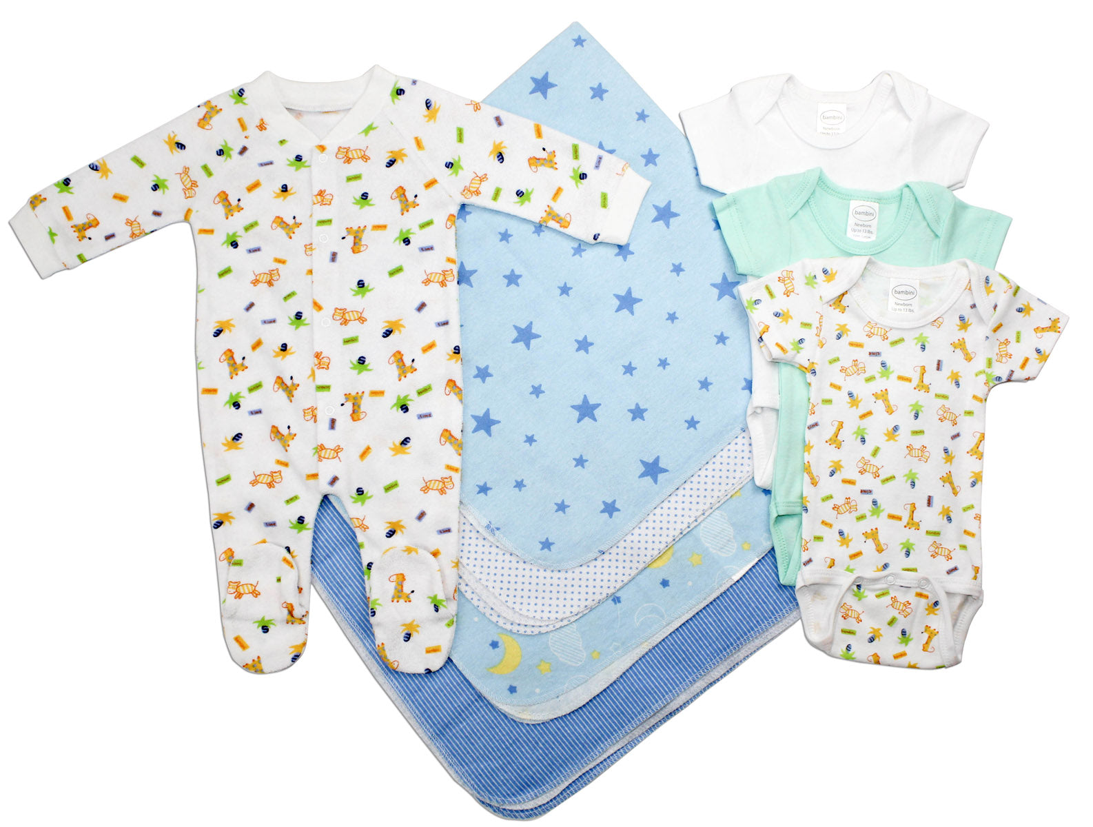 Newborn Baby Boy 8 Pc  Baby Shower Gift Set Ls_0021 - GreatEagleInc