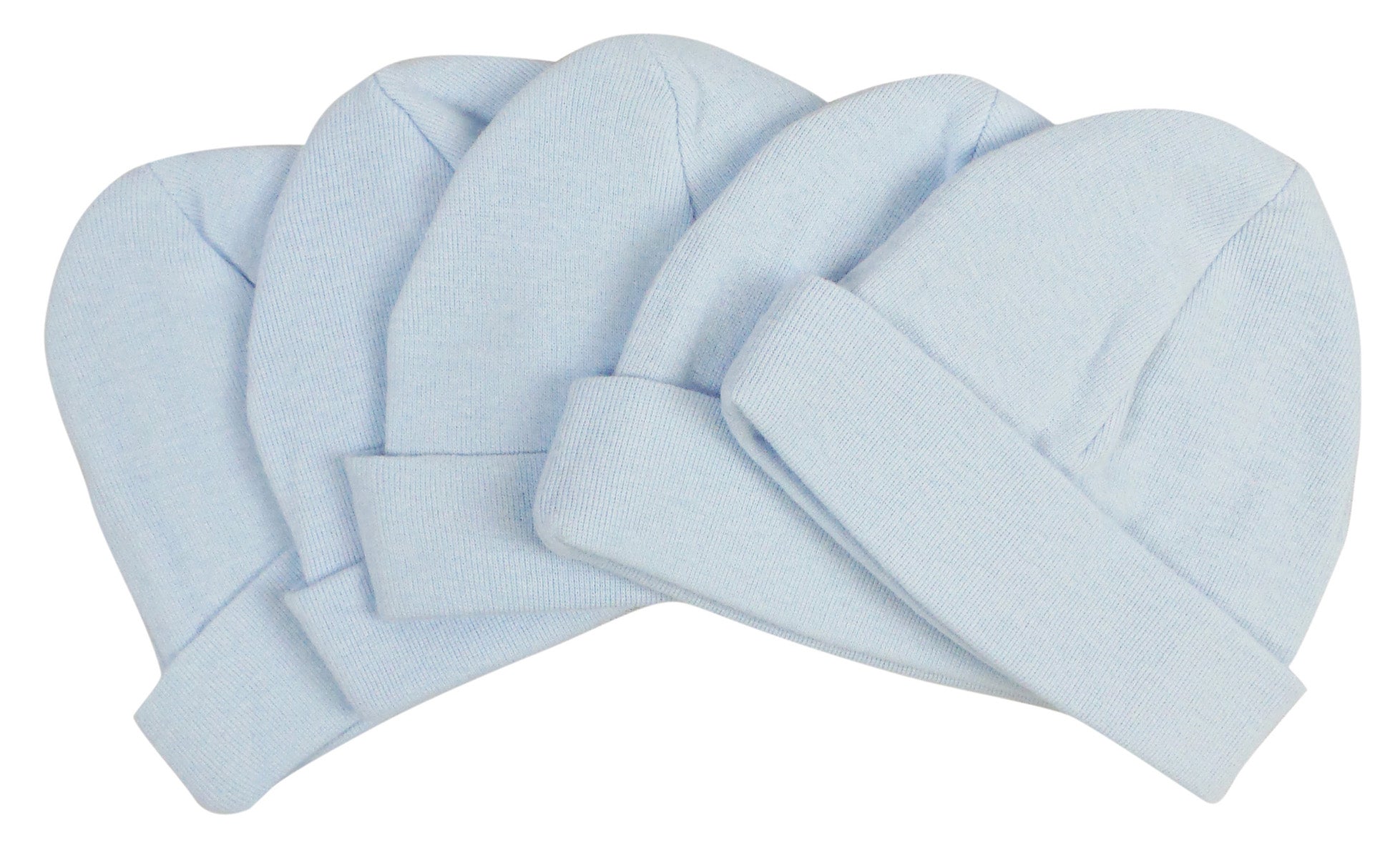 Blue Baby Cap (pack Of 5) 031-blue-5 - GreatEagleInc