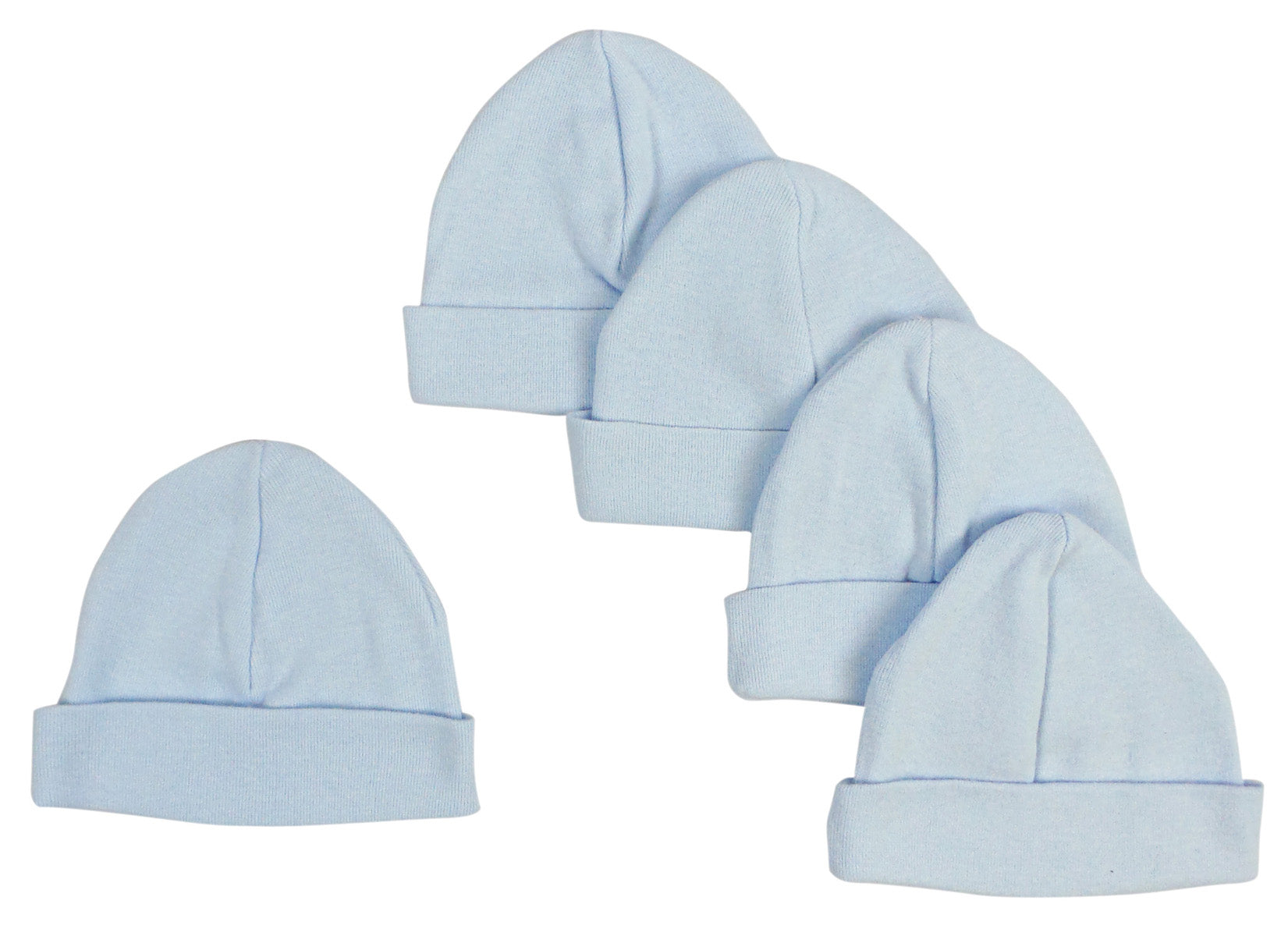 Blue Baby Cap (pack Of 5) 031-blue-5 - GreatEagleInc