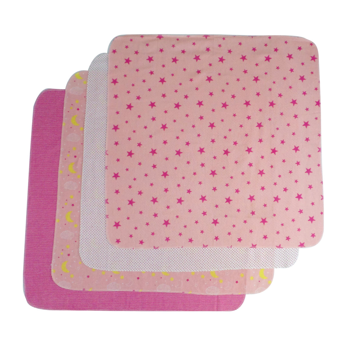 Pink Four Pack Receiving Blanket - 4 Pack  3211p - GreatEagleInc