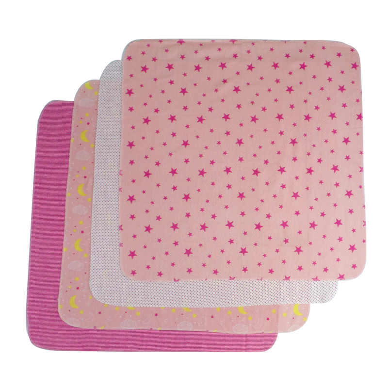 Pink Four Pack Receiving Blanket - 4 Pack  3211p - GreatEagleInc