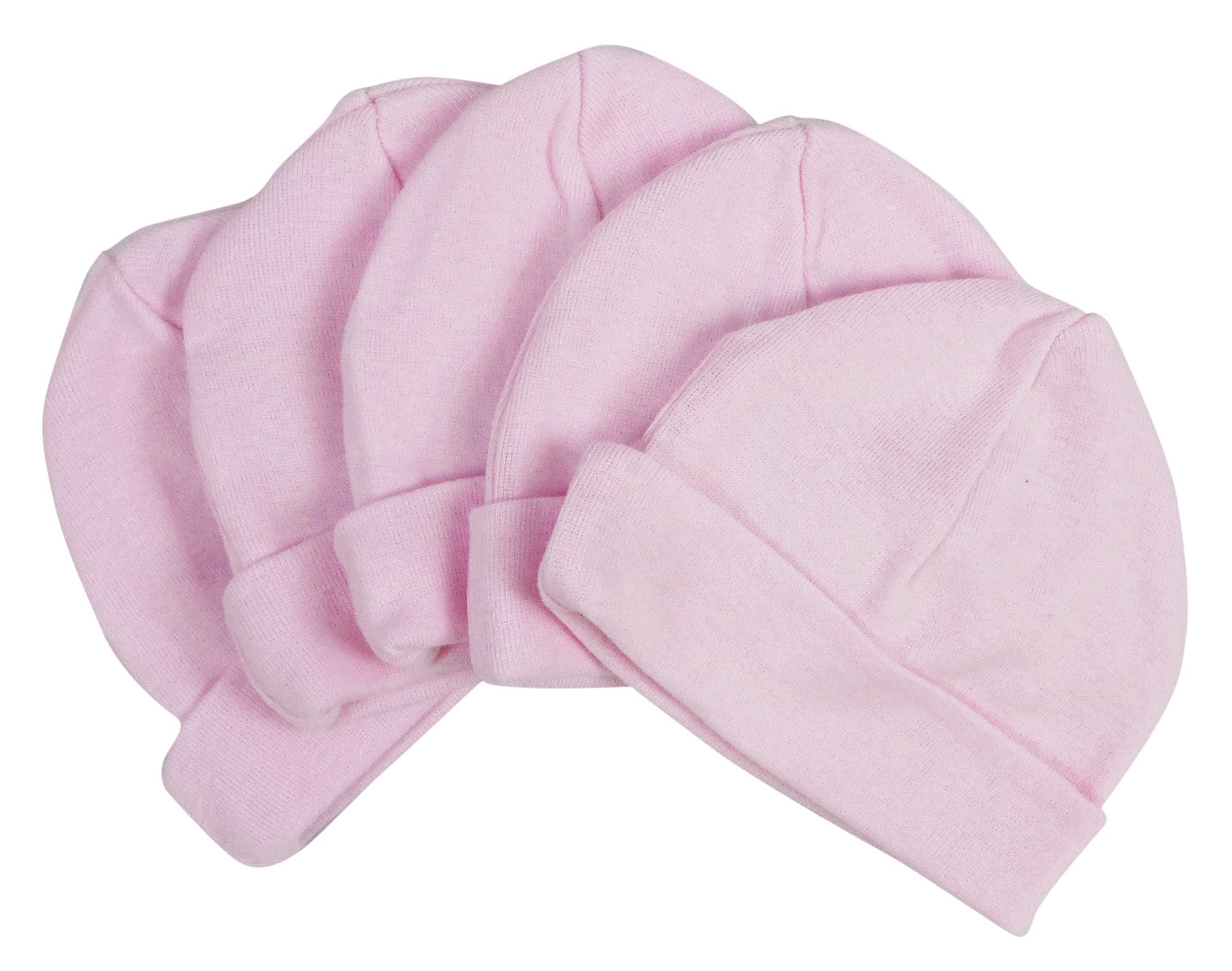 Pink Baby Cap (pack Of 5) 031-pink-5 - GreatEagleInc