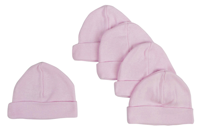 Pink Baby Cap (pack Of 5) 031-pink-5 - GreatEagleInc