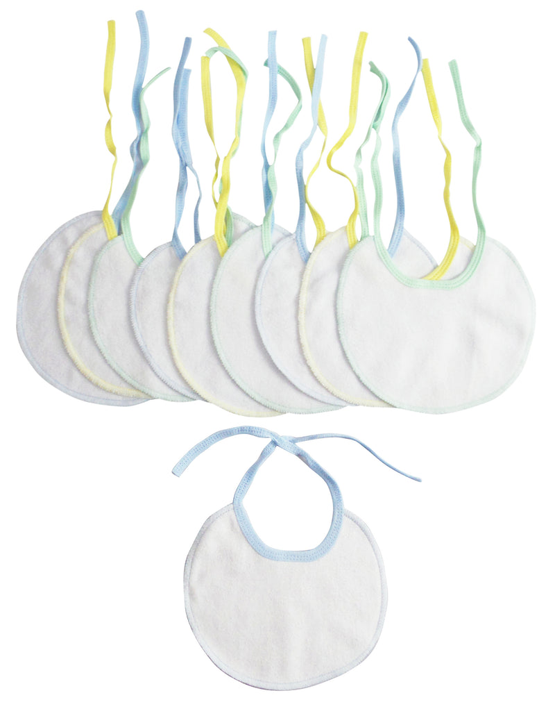 Infant Nine Piece Bib Set (pack Of 9) 1021-9-pack - GreatEagleInc
