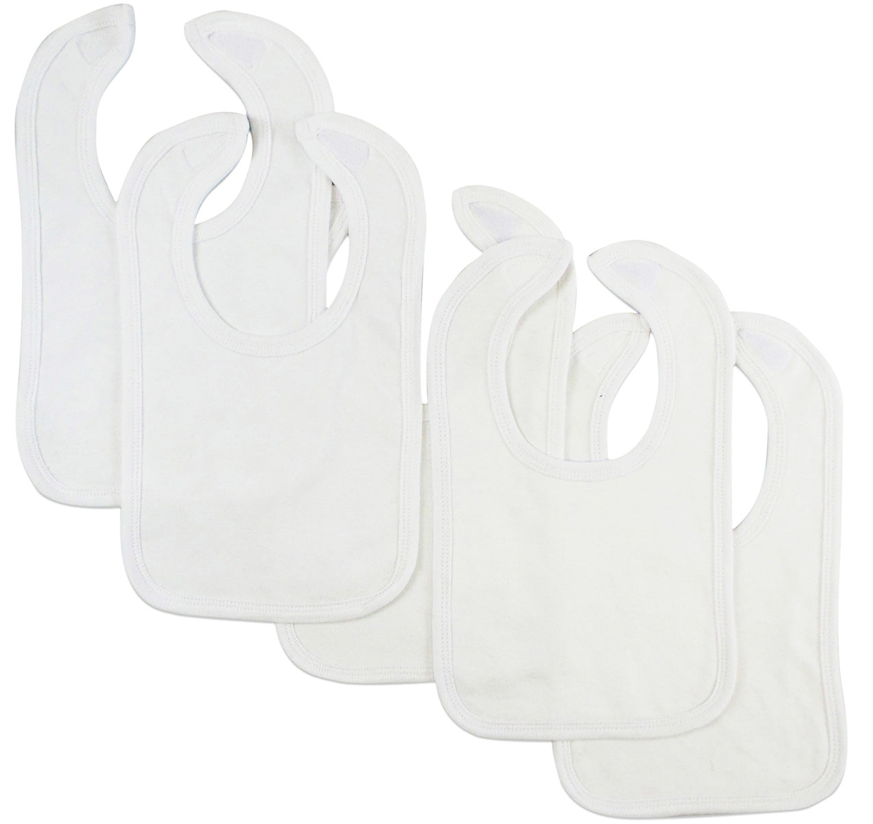 Blue Baby Bibs (pack Of 5) Ls_0170 - GreatEagleInc
