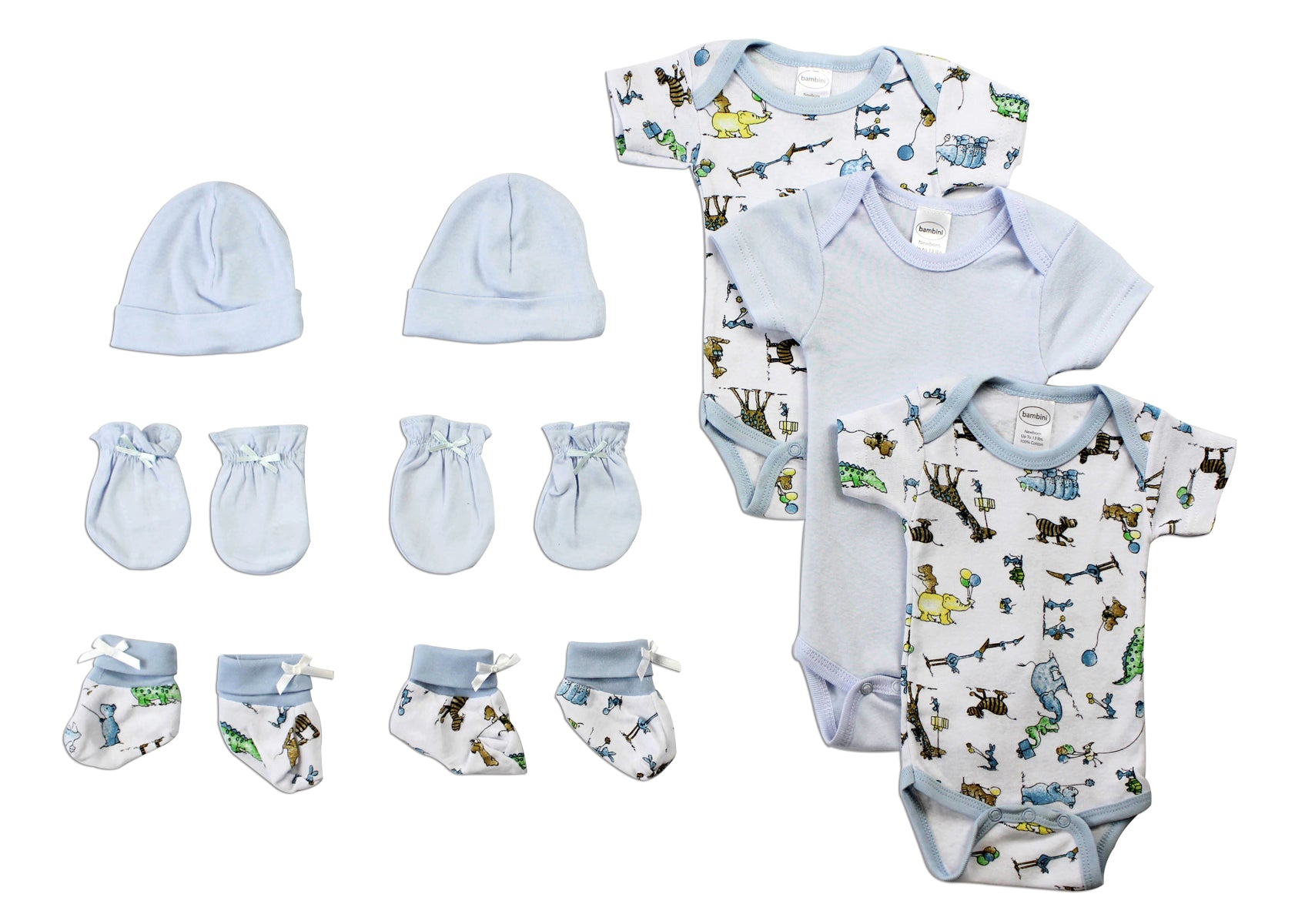 Newborn Baby Boys 5 Pc  Baby Shower Gift Set Ls_0075 - GreatEagleInc