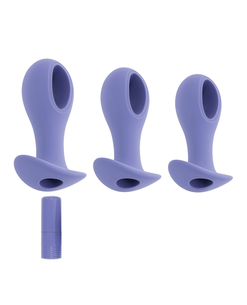 Evolved Hole Punch Anal Plug Set - Purple Set of 3