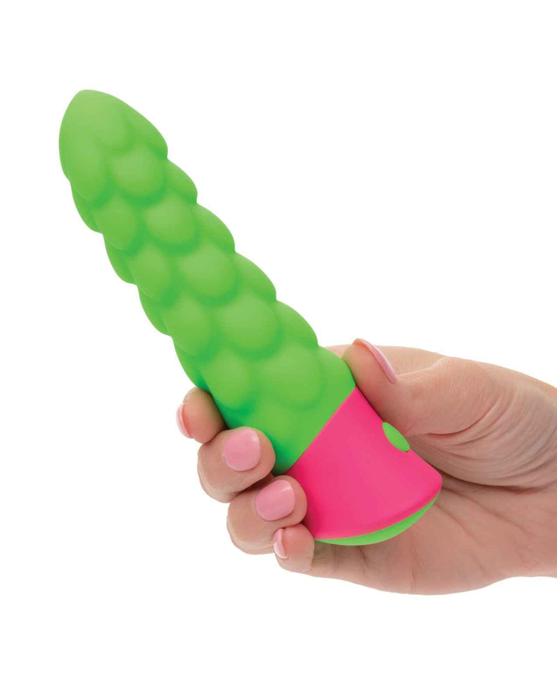 Rave Ripple Vibrator - Green/Pink