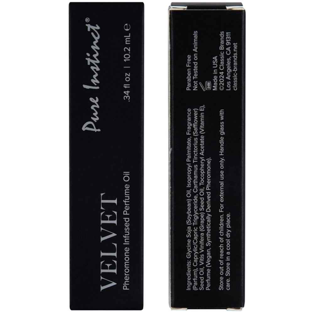 Pure Instinct Pheromone Fragrance Oil Velvet Roll on 10.2 ml 0.34 ml