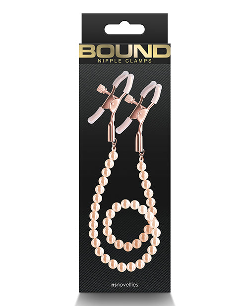 Bound Nipple Clamps - Rose Gold - GreatEagleInc
