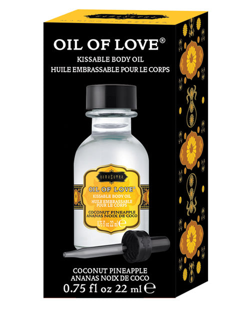 Kama Sutra Oil Of Love - .75 Oz - Coconut Pineapple - Lotions Oils Creams And Gels