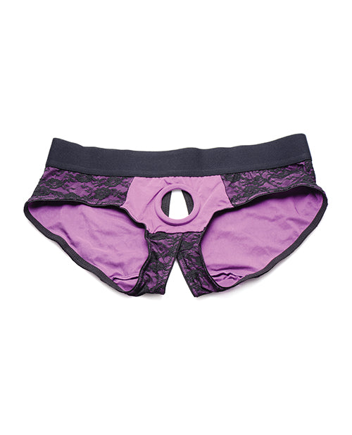 Lace Envy Crotchless Panty Harness - 2xl - GreatEagleInc